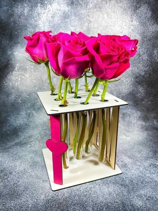 Ваза интерьерная с колбами "МАМЕ"