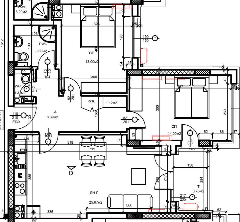 Продава се Тристаен апартамент в Пловдив, Христо Смирненски - 104 кв.м за 1387 €/кв.м - Снимка #1