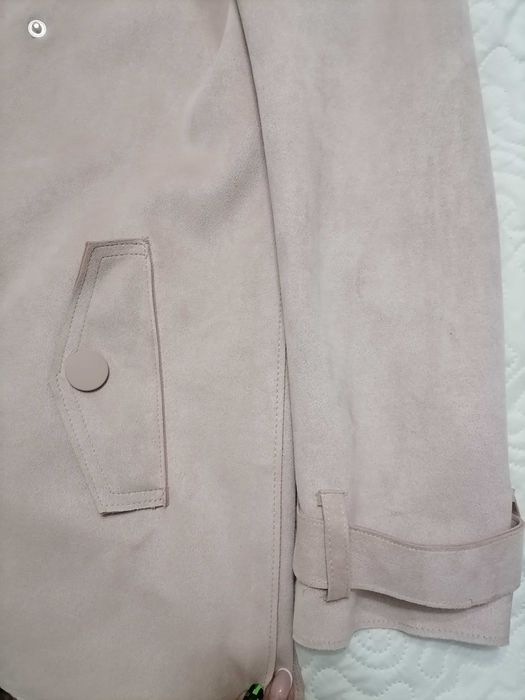 Jachetă piele întoarsă Zara