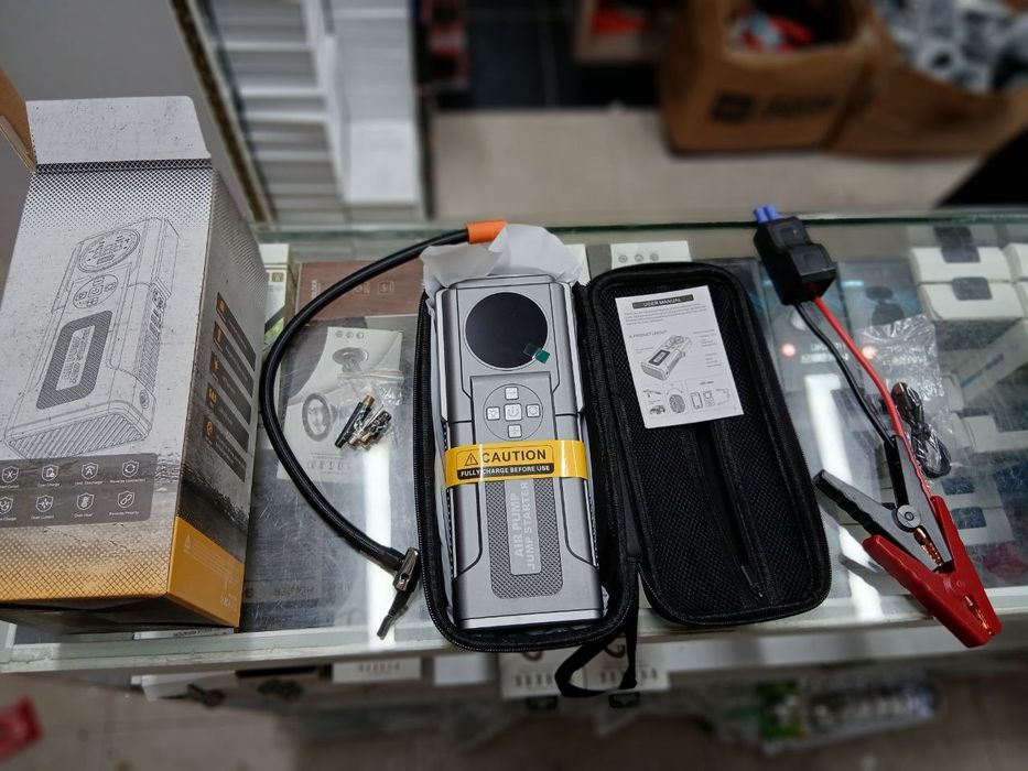 Доставка бесплатно Зарядка,насос,фонар Jump starter brendi