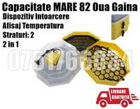 Incubator Clocitoare 2in1 Dispozitiv Intors 82 Oua LIVRARE GRATUITA