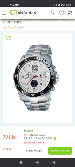 Vând ceas Esprit Chronograph
