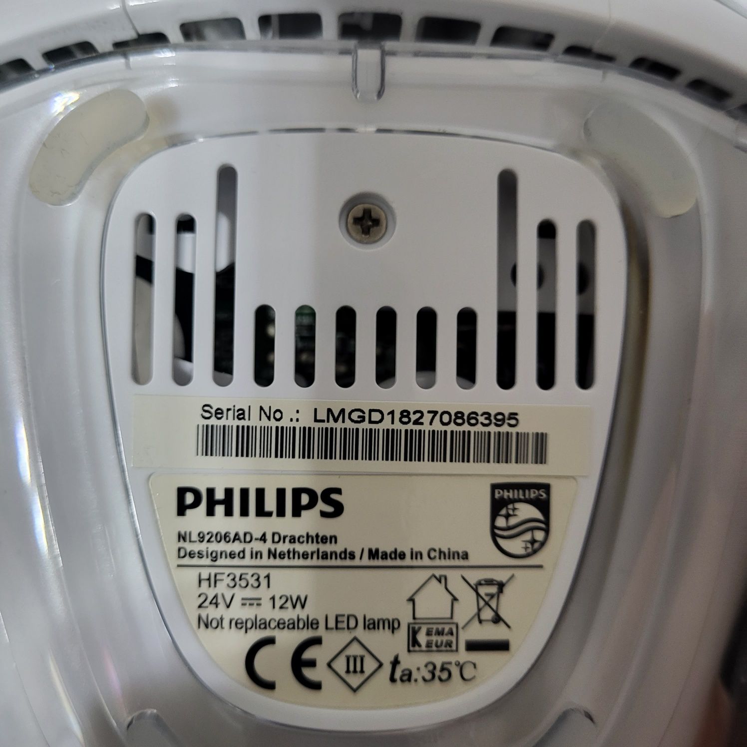Philips HF 3531/01 cu ceas, LED