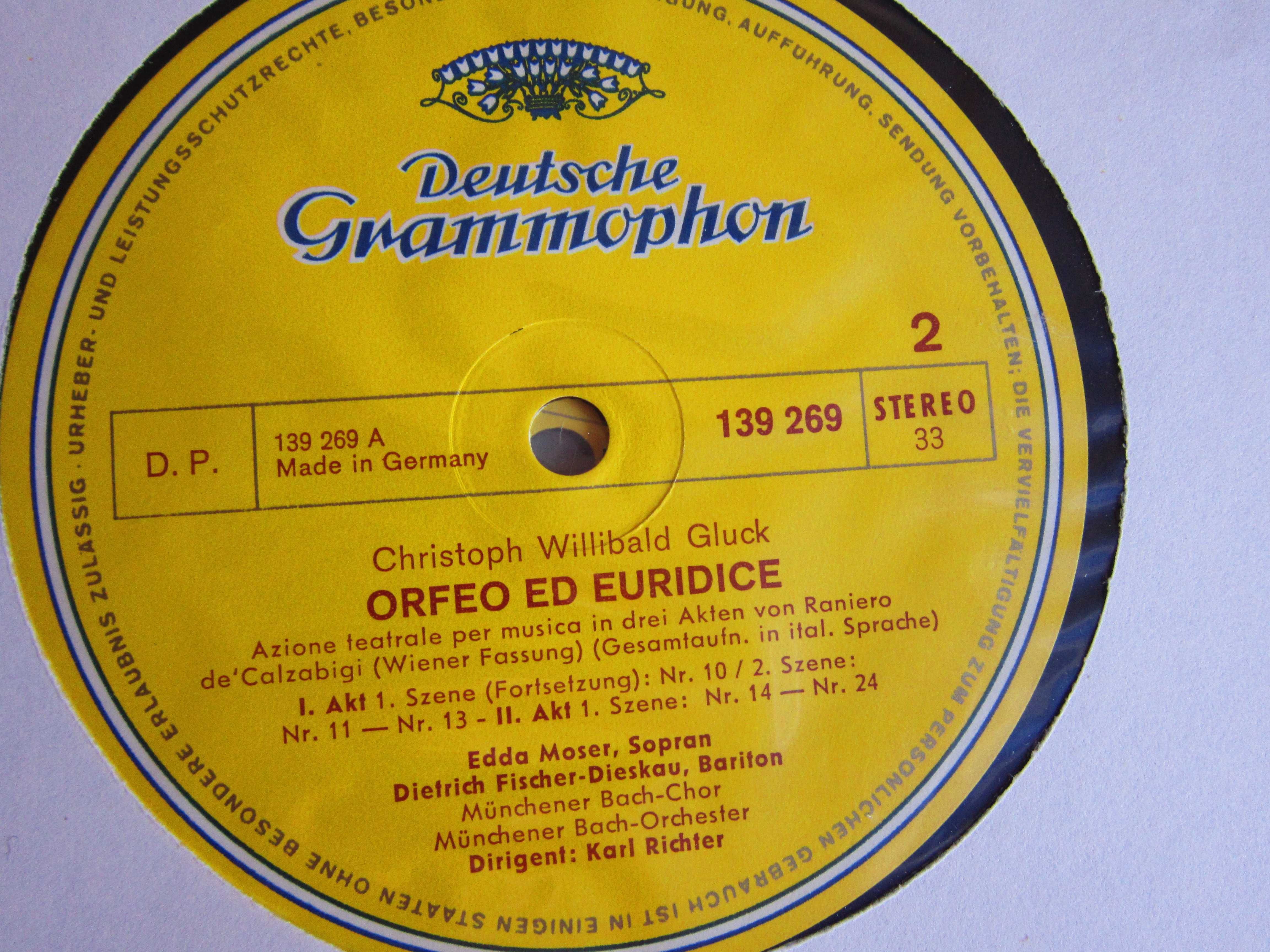 vinil Gluck -Orfeu și Euridice (originale in italiano) Karl Richter
