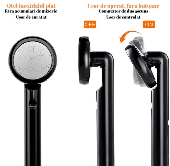 Dus portabil Jet2Go D2 cu pompa electrica si acumulator de 2200mAh