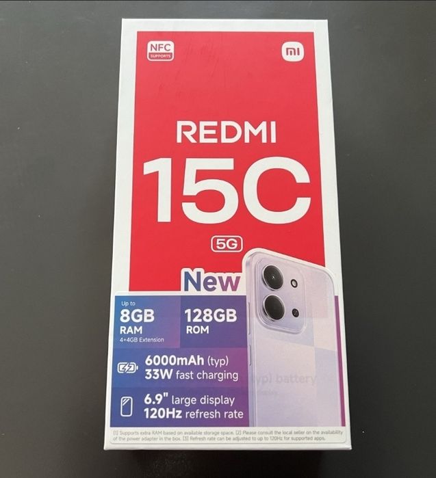 Redmi 15C фабрично запечатан