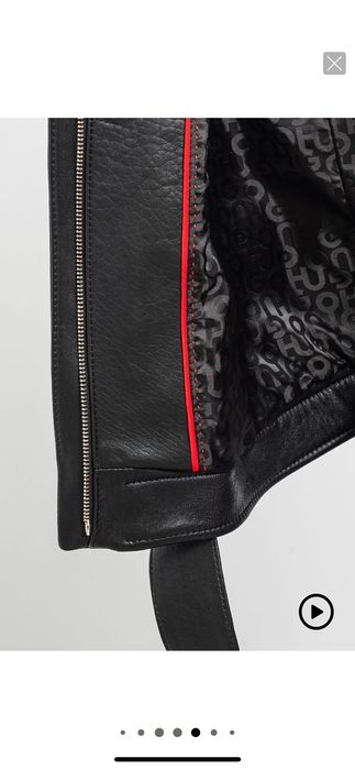 HUGO 2в1 яке и елек естествена агнешка кожа, размер L