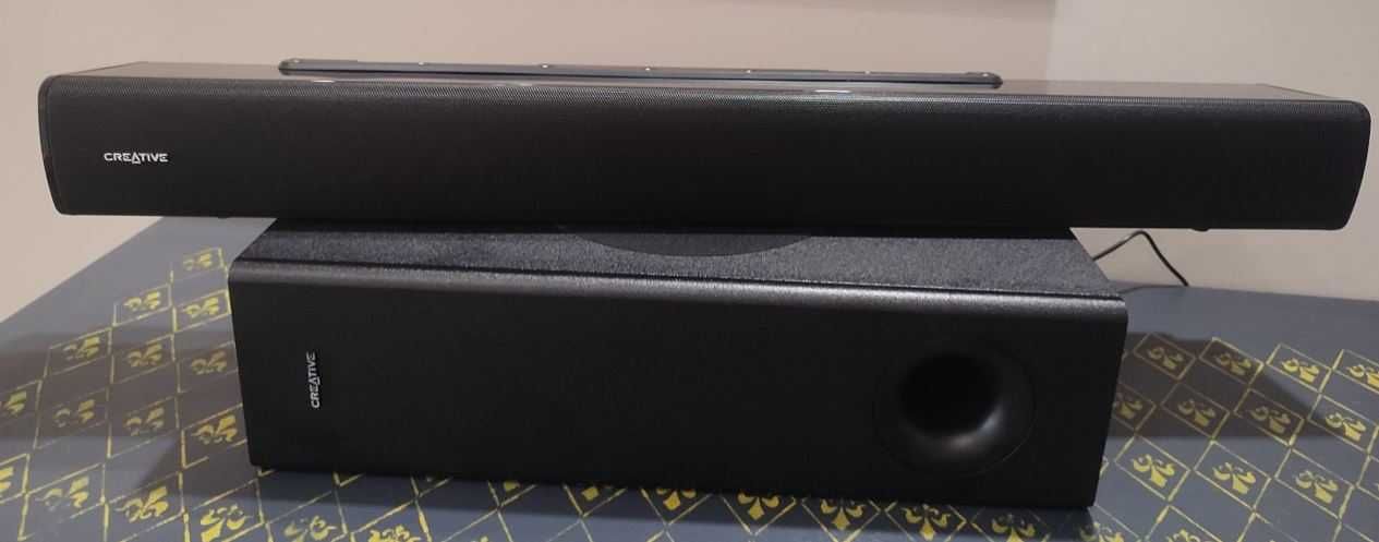 Creative Stage V2 2.1 Soundbar and Subwoofer 160W,Аудио продукти,12м.г