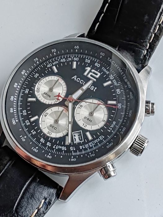 Ceas Accurist Chronograph AM-PM Quartz 43 mm