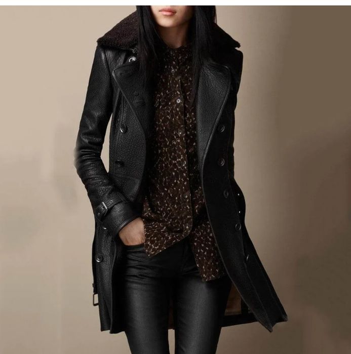 Черно яке от изкуствена кожа