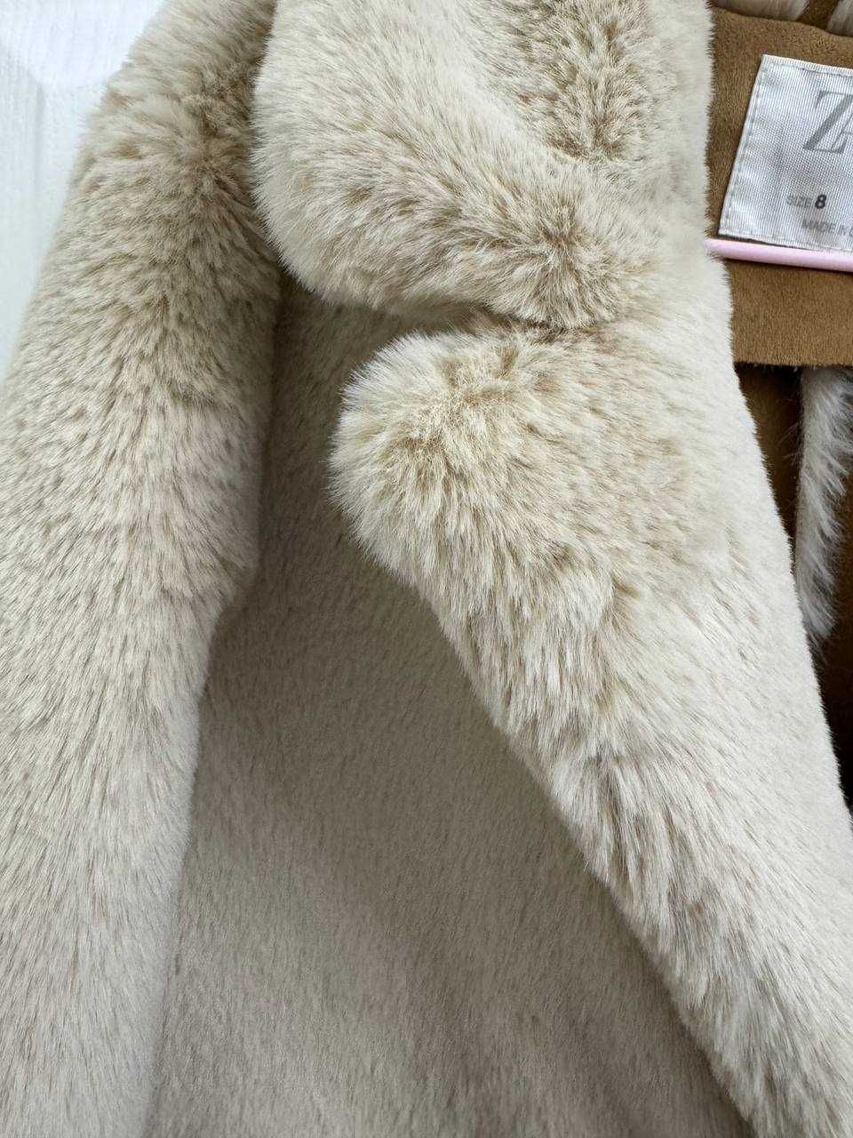 Пальто тедди ZARA, размер 8 лет