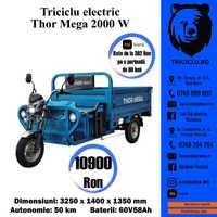 Triciclu Thor MEGA 2000W electric 1000kg nou Agramix