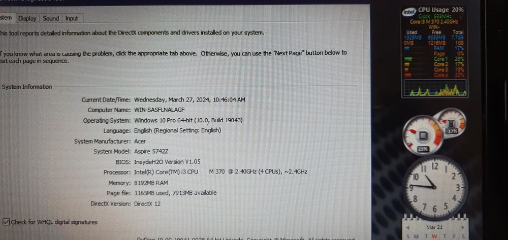 Vând laptop Packard Bell by Acer