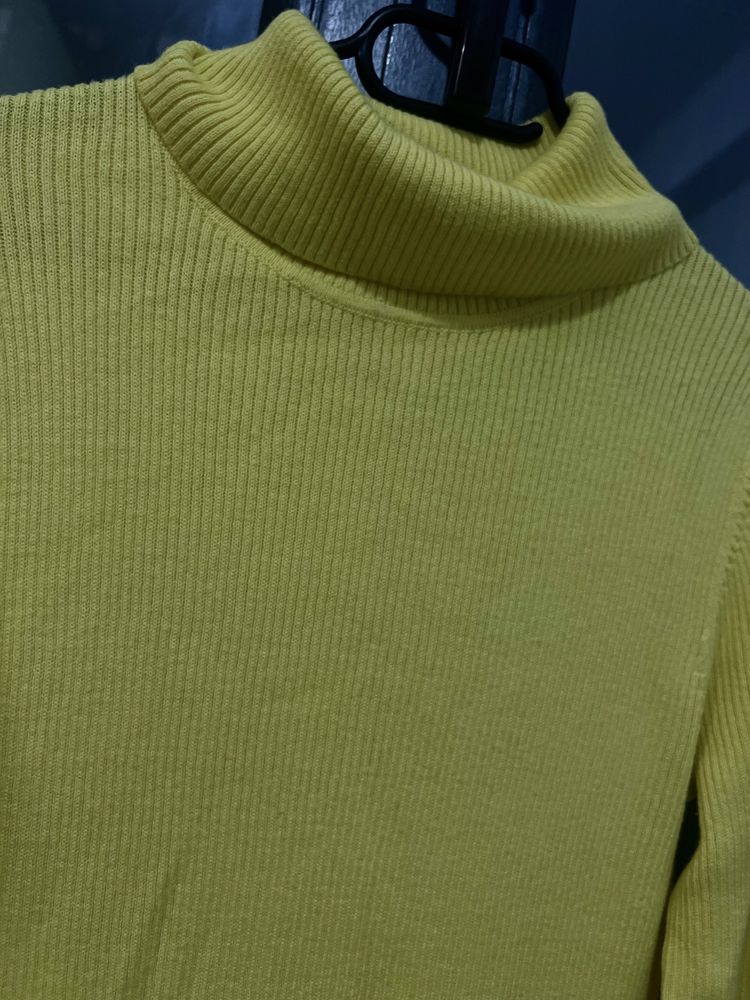 Pulover cu mânecă lungă, slim, cu gât tricotat, Amazon Essentials