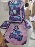 Set ghiozdan ergonomic cu 2 penare,sac pantofi si portofel,