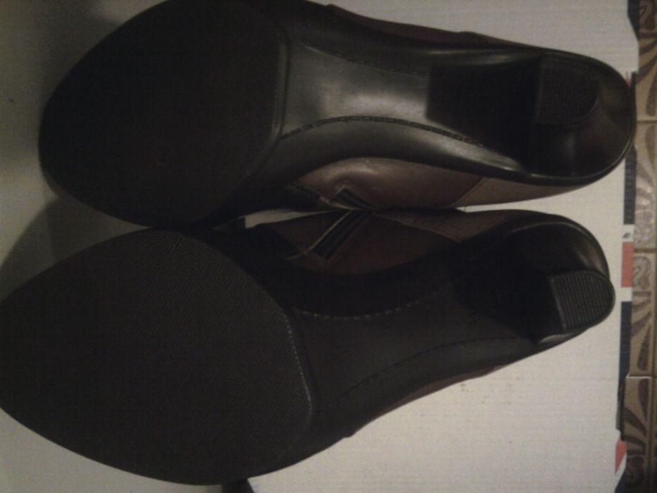 Cizme dama noi piele neagra nuante de bej, maro, inalte nr 42 extralat