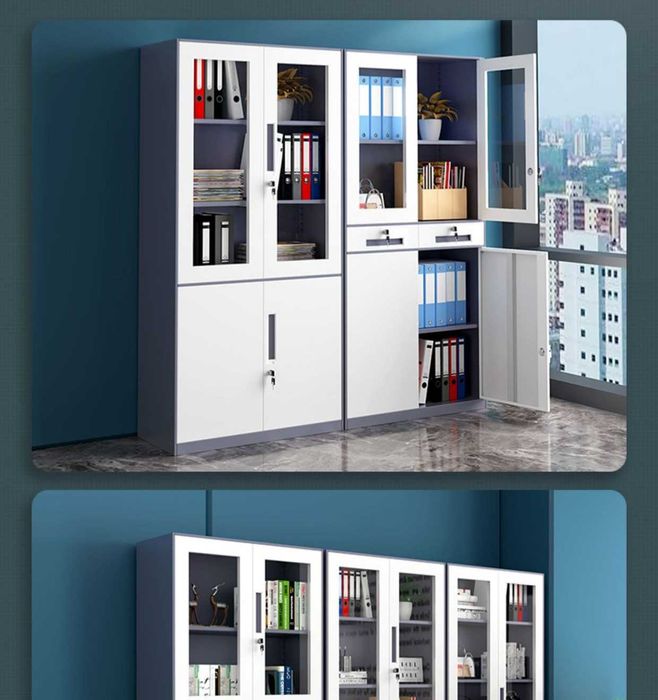 Прочный архивный шкаф из металла с ключевым замком