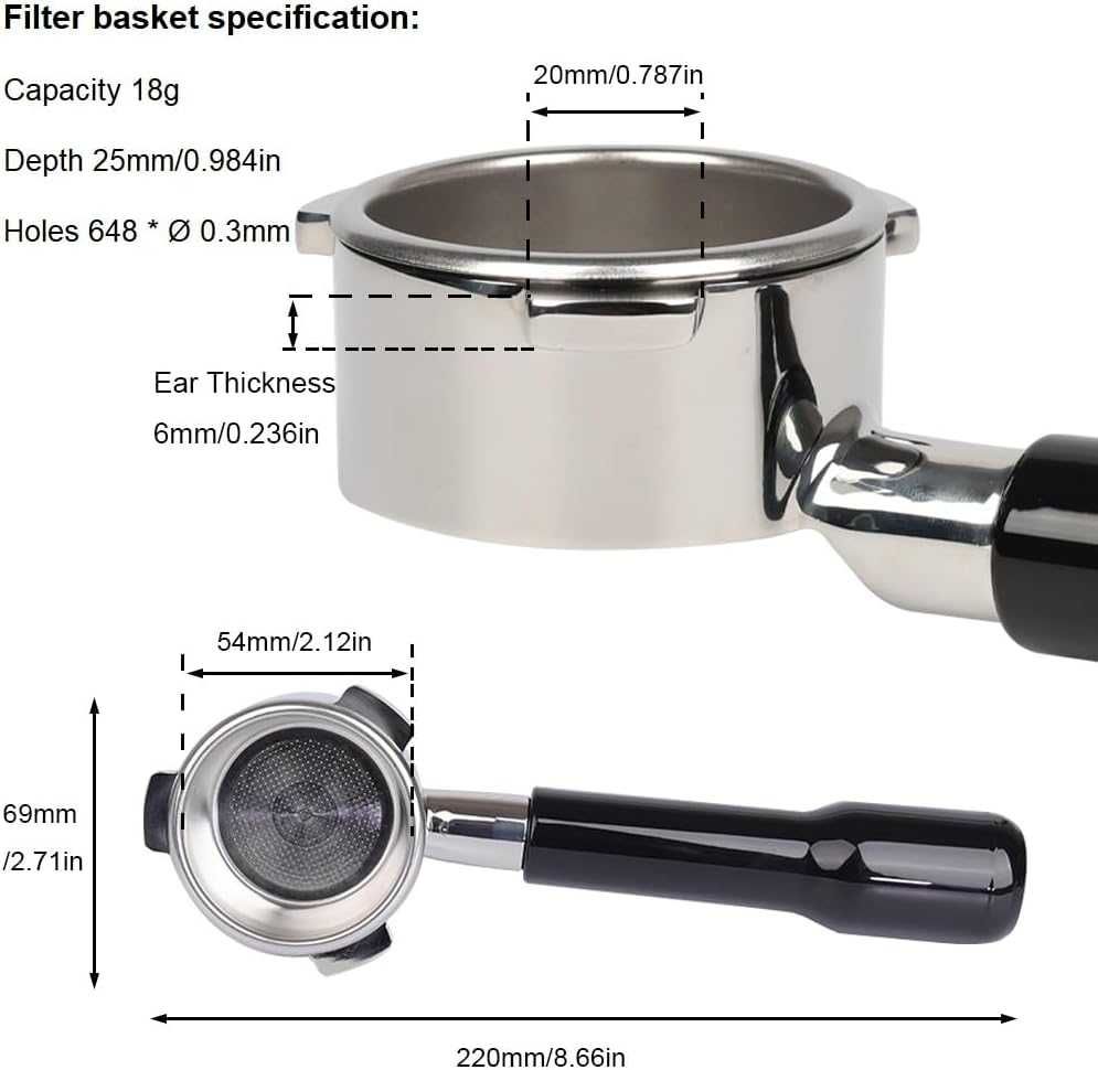 Ръкохватка/портафилтър за Breville Barista 54 mm