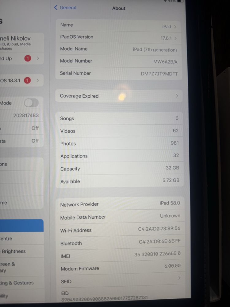 I Pad 7 Gen.32 GB