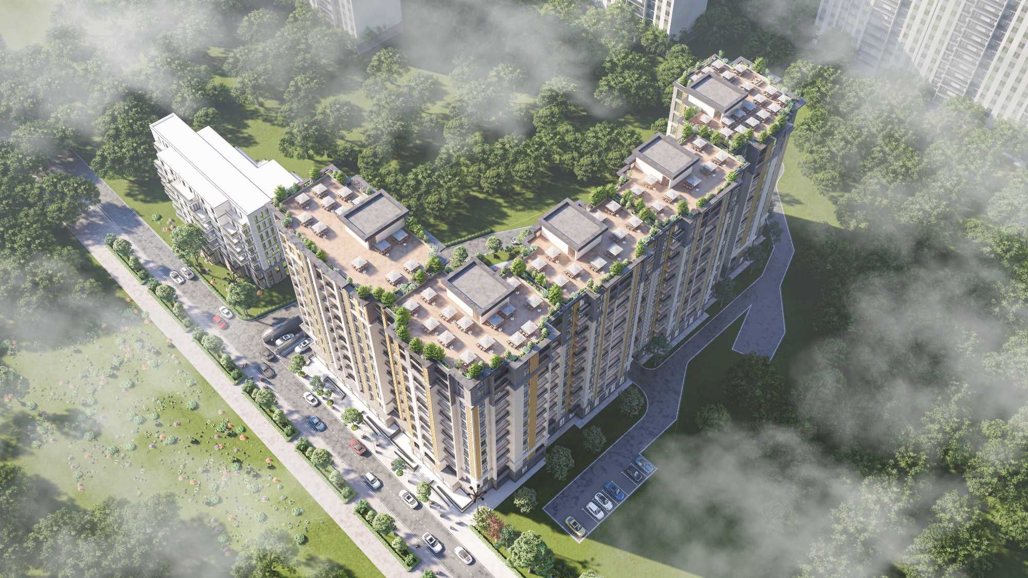 ЖК "SAYRAM PLAZA" • 43,74 m2 • 1 комнатная квартира