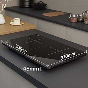 Преносим двузонов индукционен котлон CIARRA CUTIH2 , 2800W