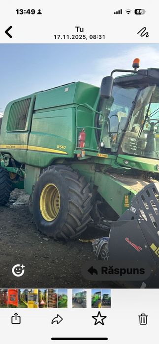 Disc Kuhn Optimer XL5000 și Combina John Deere w540