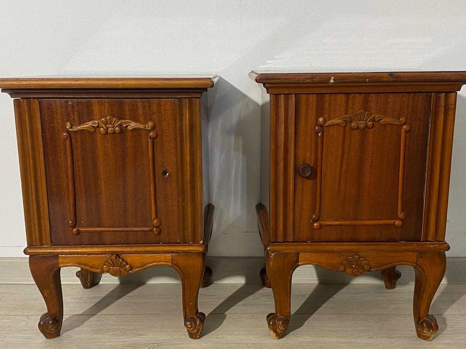 Noptieră Vintage din Lemn; Comodă Vintage Dormitor