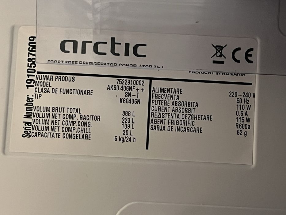 Vand combina frigorifica Arctic