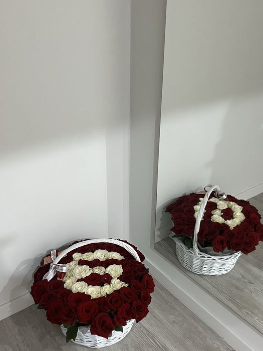 цветы в корзинке