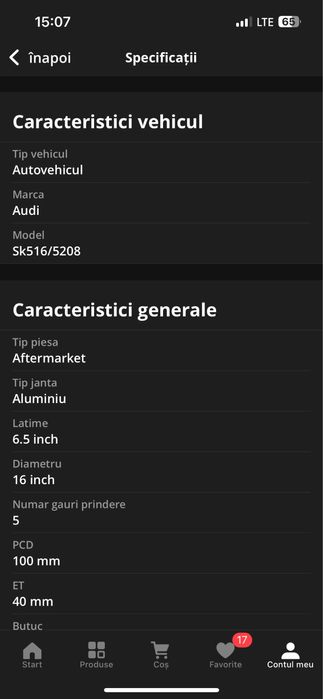 Set 4 jante noi aliaj