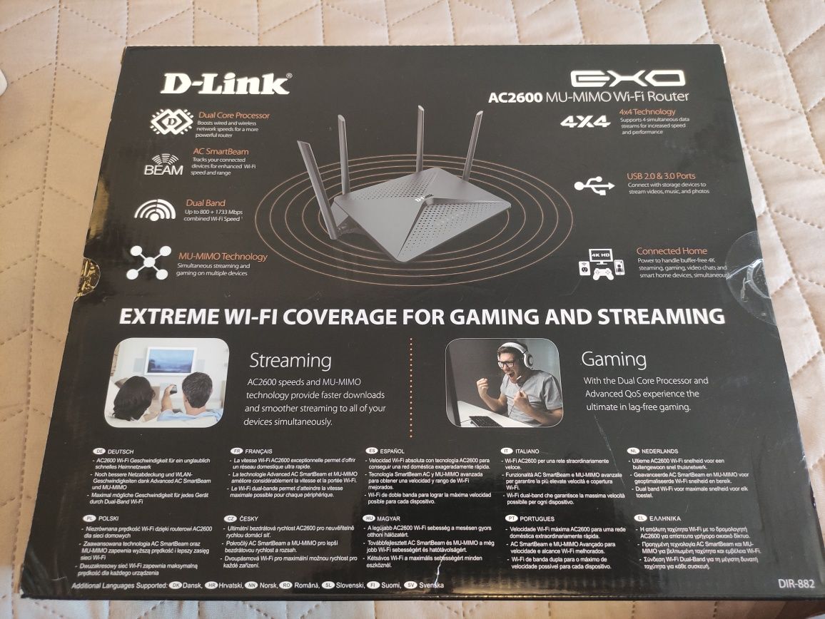 Router wireless Dlink DIR-882 AC2600