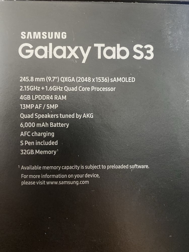 Таблет Samsung Galaxy Tab S3