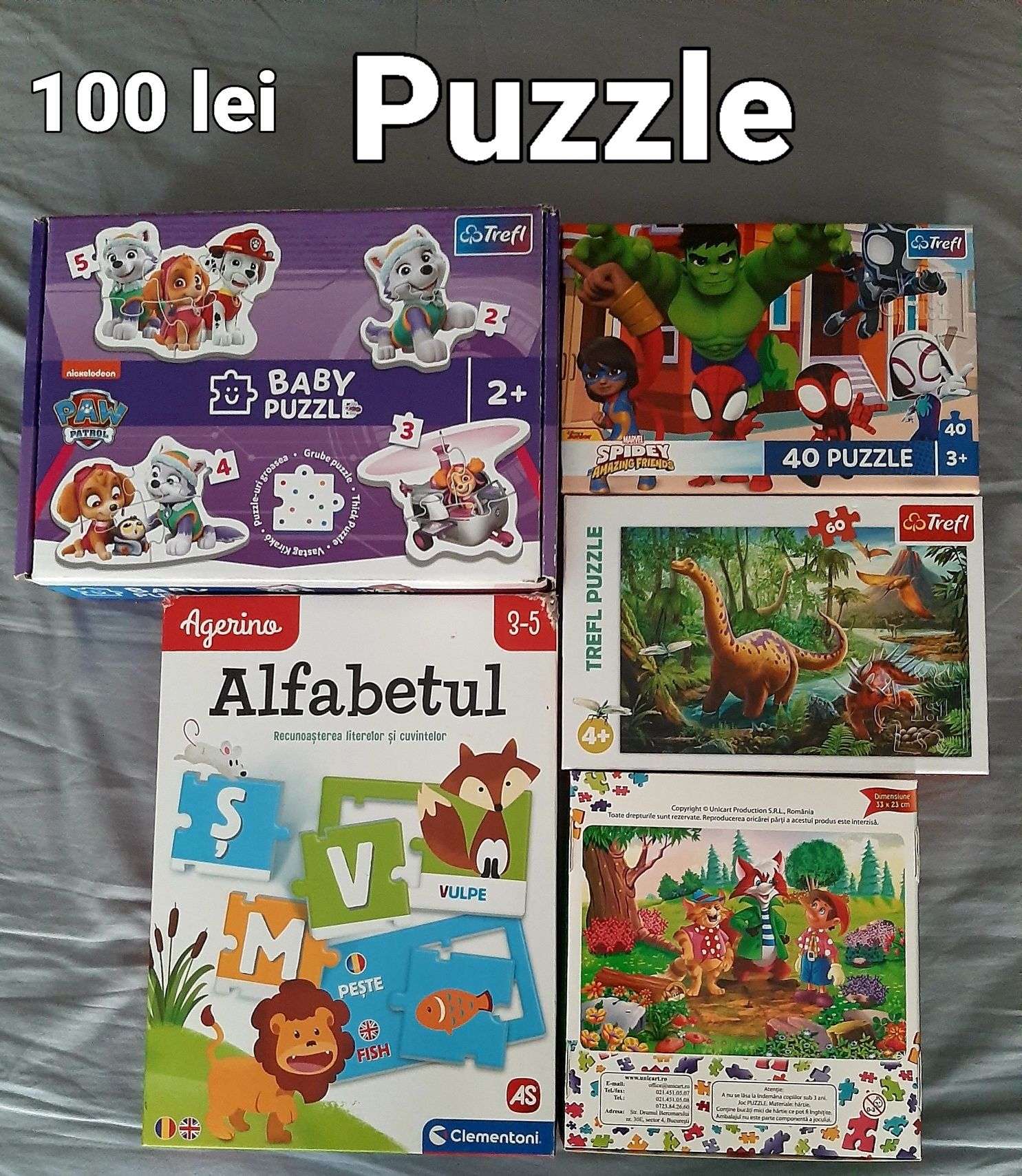 Carti de povesti, activitate si puzzle