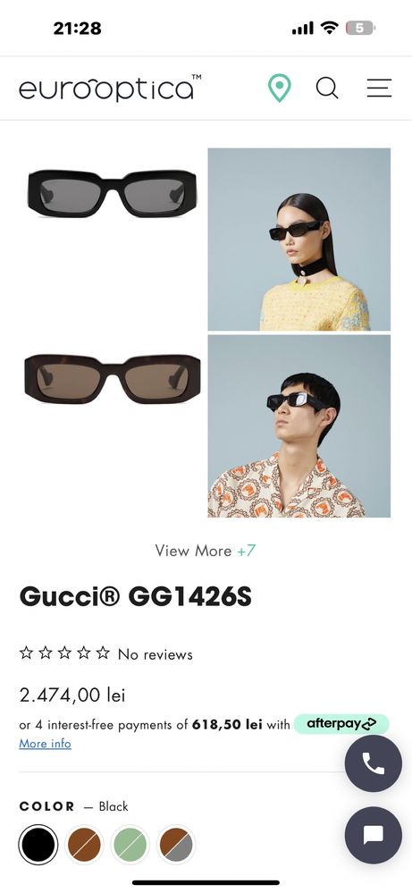 Ochelari de soare Gucci autentici