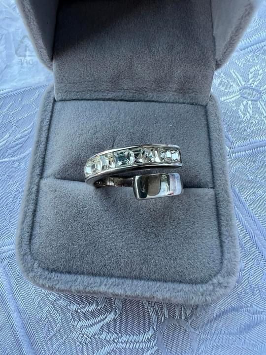 Inel din argint si cubic zirconia
