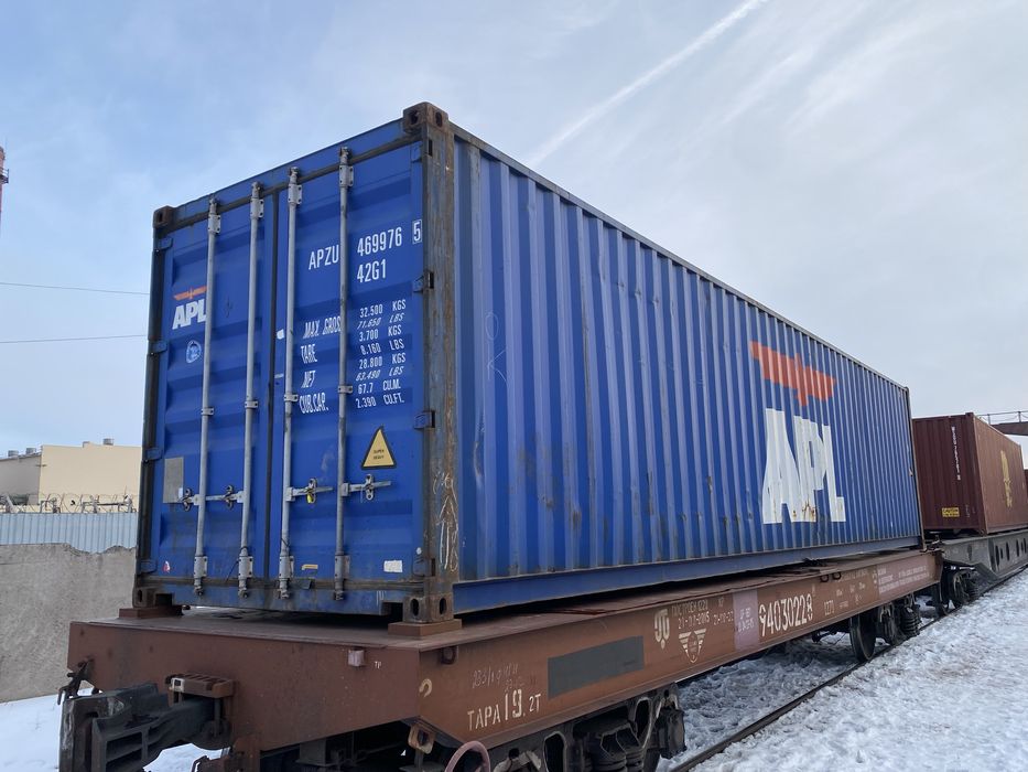 Контейнер 40 футовый ЖД(СТАНДАРТ) 2,6 высотой GP в Идеальном Состоянии