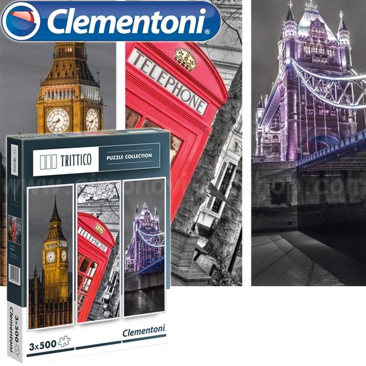 Clementoni trittico London puzzle collection 3.500