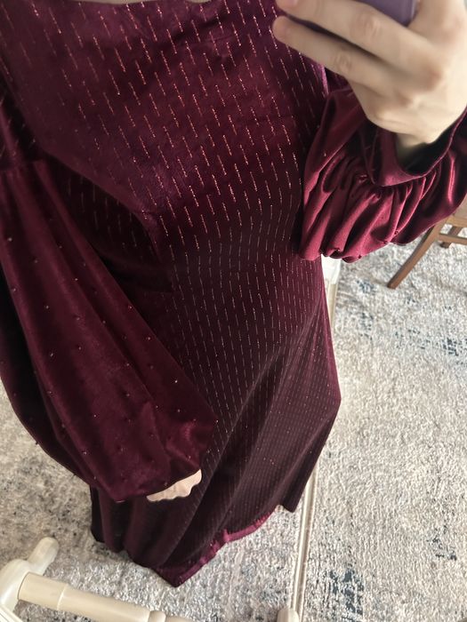 Платье из бархата