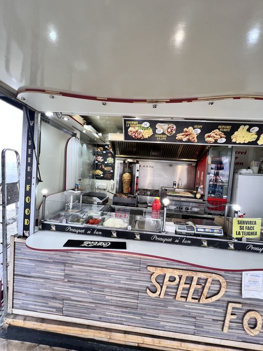 Vand rulota tip Fast Food complet utilata Cluj Dej