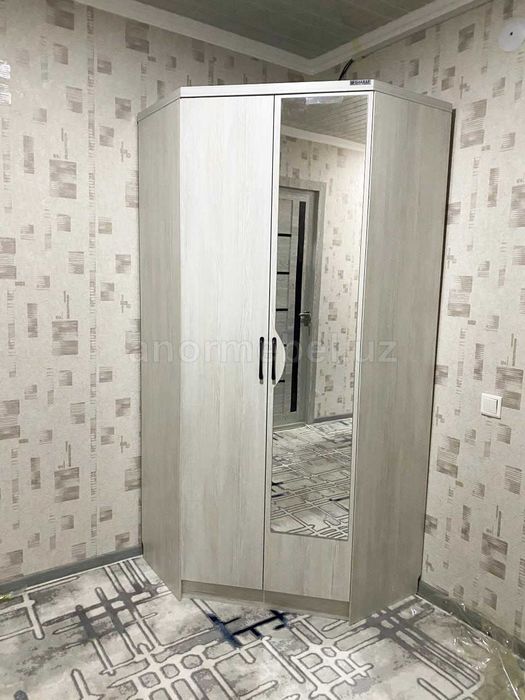 Угловой шкаф с антресолью YORQIN