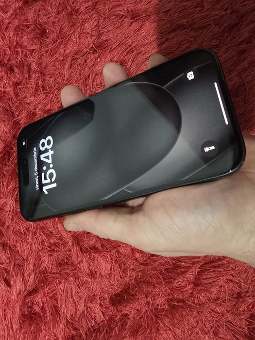 -Iphone 15, Negru, 128Gb, 8Ram, Bat: 87%-490 cicluri incarcare, Stare