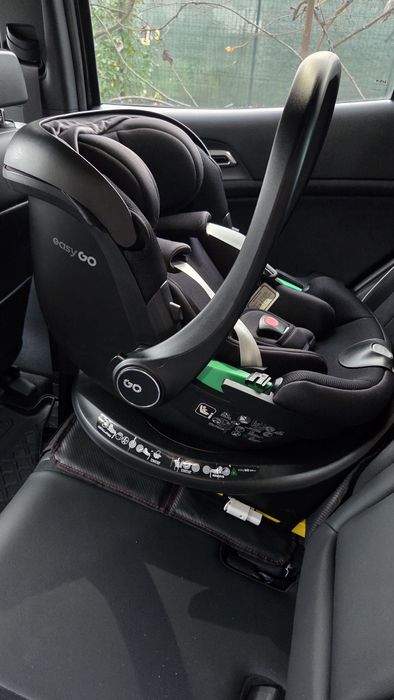 Scoica auto si baza isofix rotativa