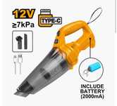 Aspirator de Mana 12 V 0.5l Baterie Incorporata Incarcare Type C (nou)