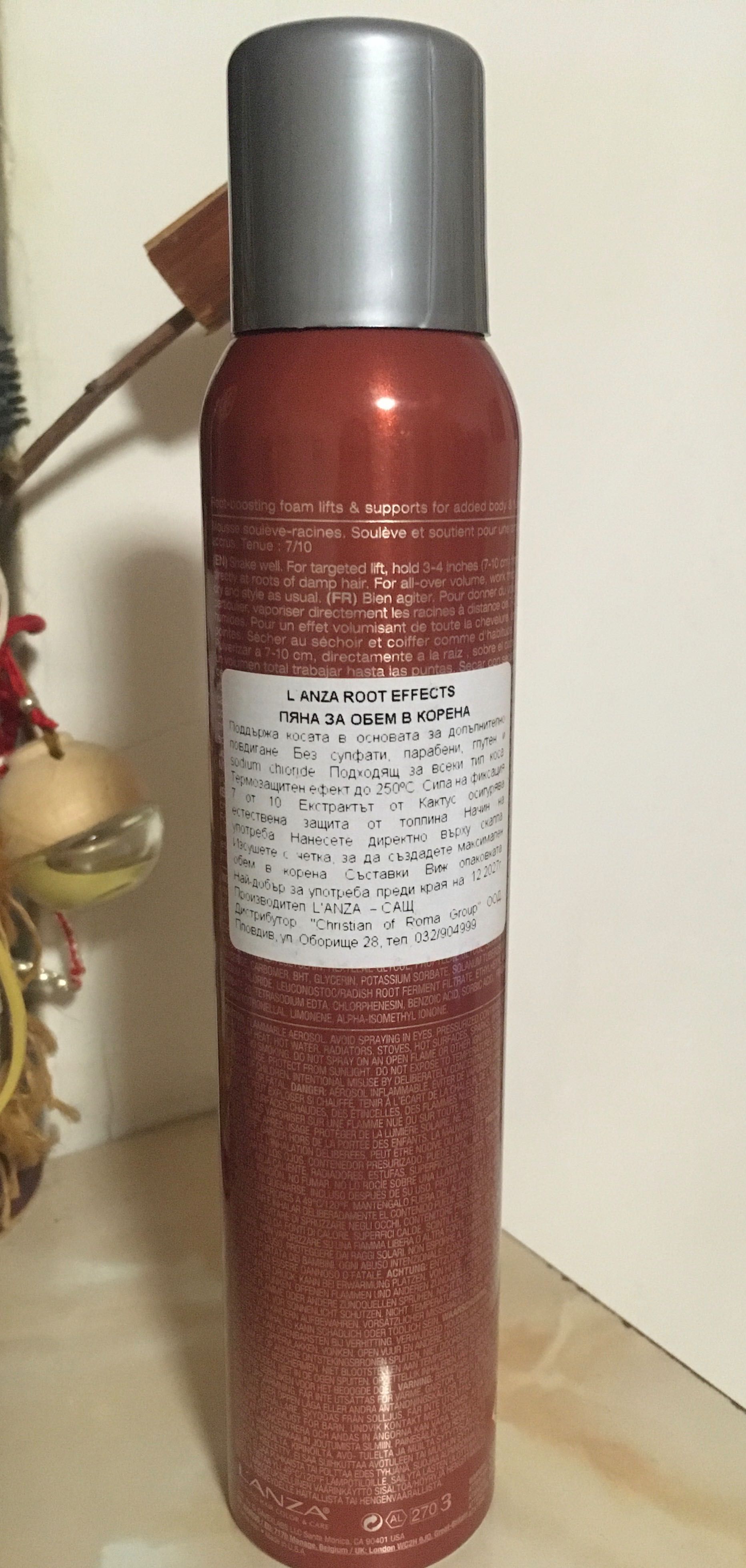 L’ANZA пяна за обем в корените