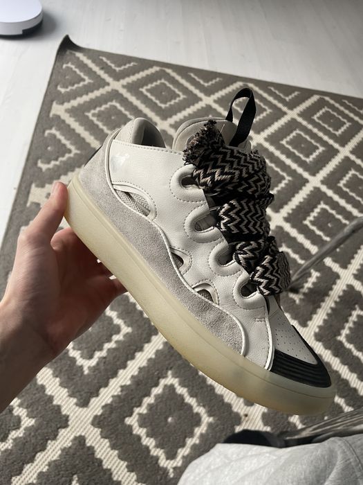 lanvin curb black white