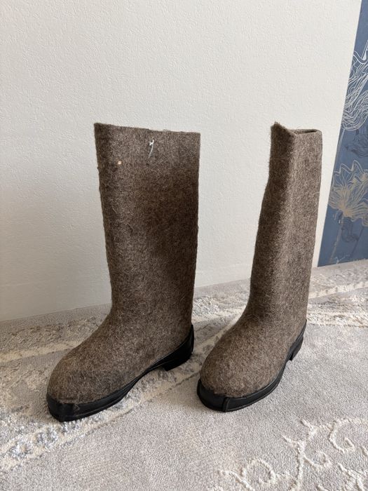 Валенки с резиновой подошвой