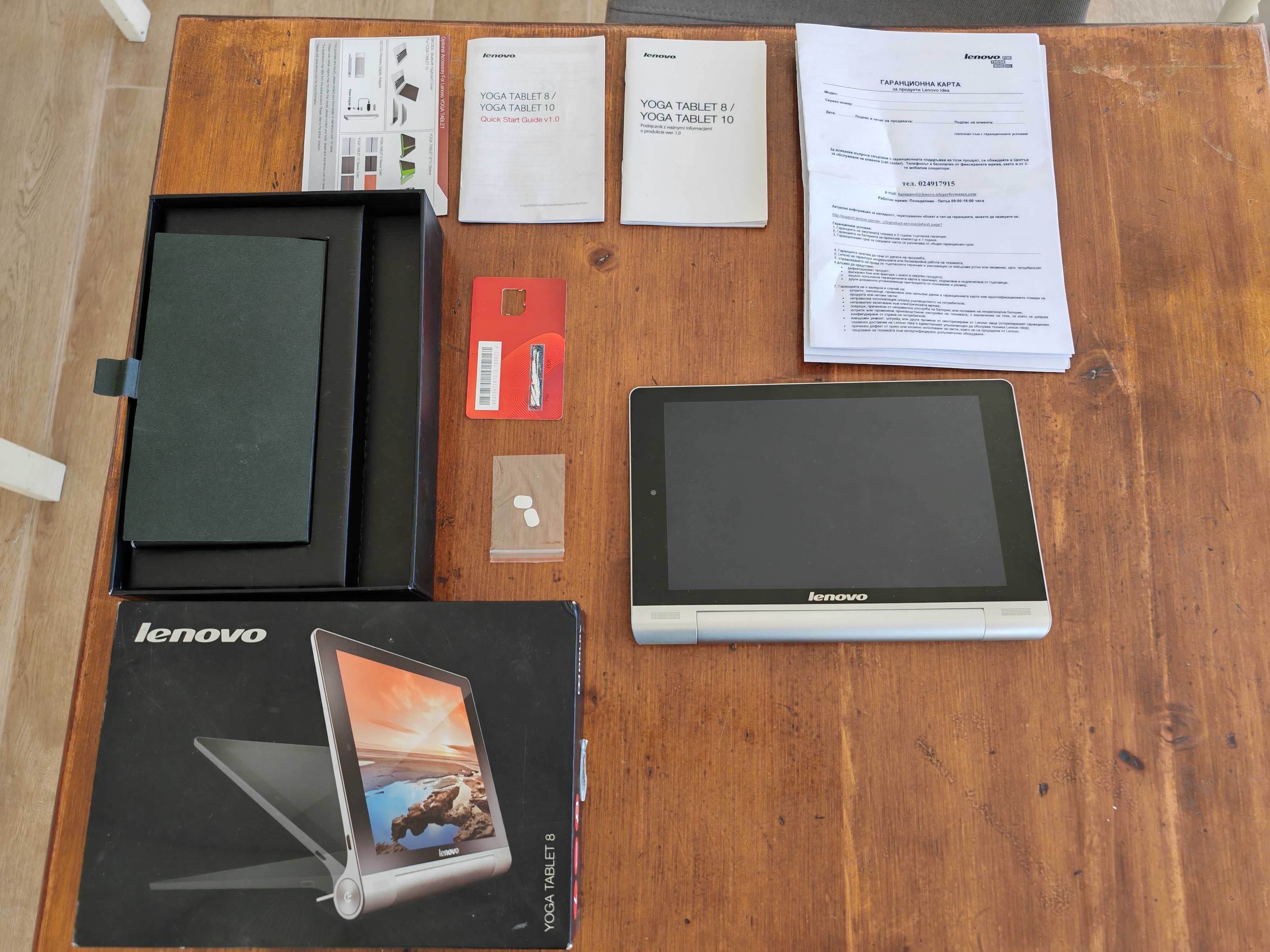 Yoga Tablet 8 Lenovo 16gb-Табел 8