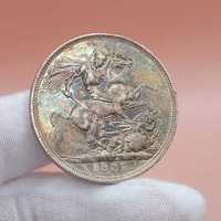 Moneda de argint 1887 Queen Victoria