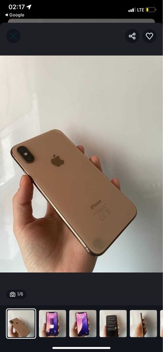 iPhone XS Gold 64 гб