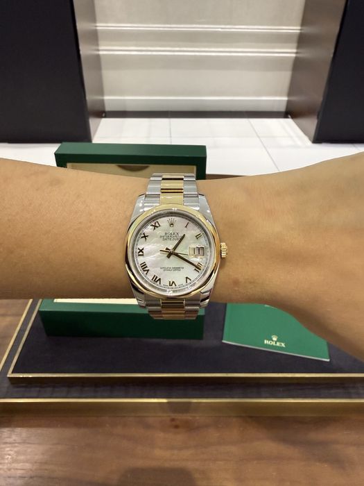 NEW Rolex Datejust 36mm Steel and Yellow Gold